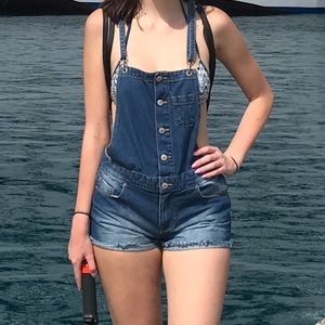 Forever 21 denim overalls
